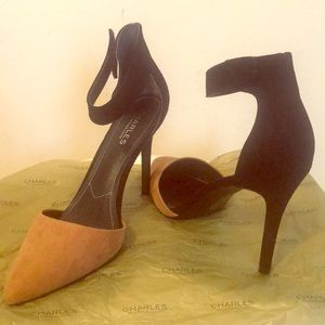 Never worn Charles David Two-tone Suede Shoes